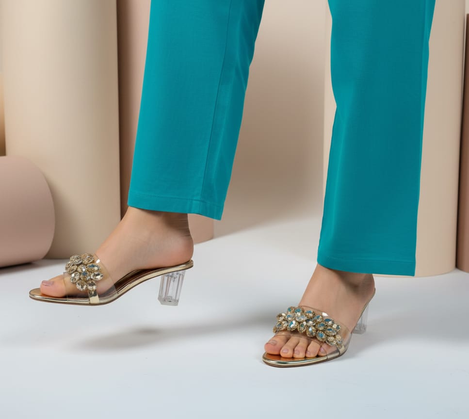 Sliptoria Sparkle Crystal Heels