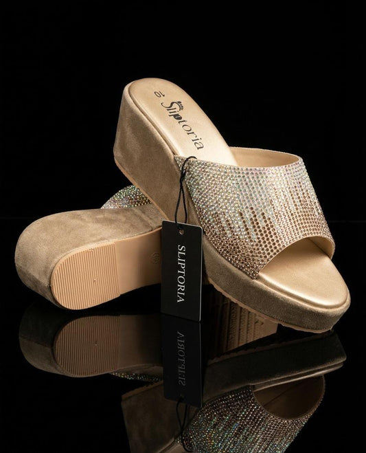 Aura Gold Crystal Wedges