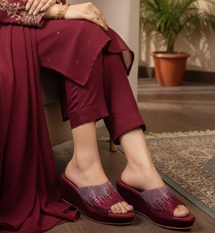 Sliptoria Starlight Luxe Wedges